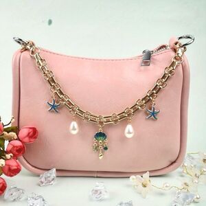 Under the Sea Starfish,Clam and Pearl Bag Charm